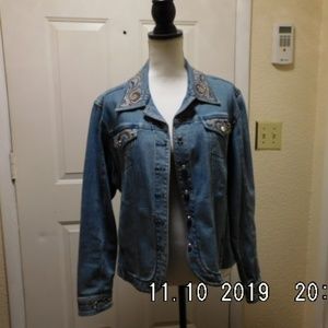 Disney's Tinkerbell Denim Jacket  Womans Large